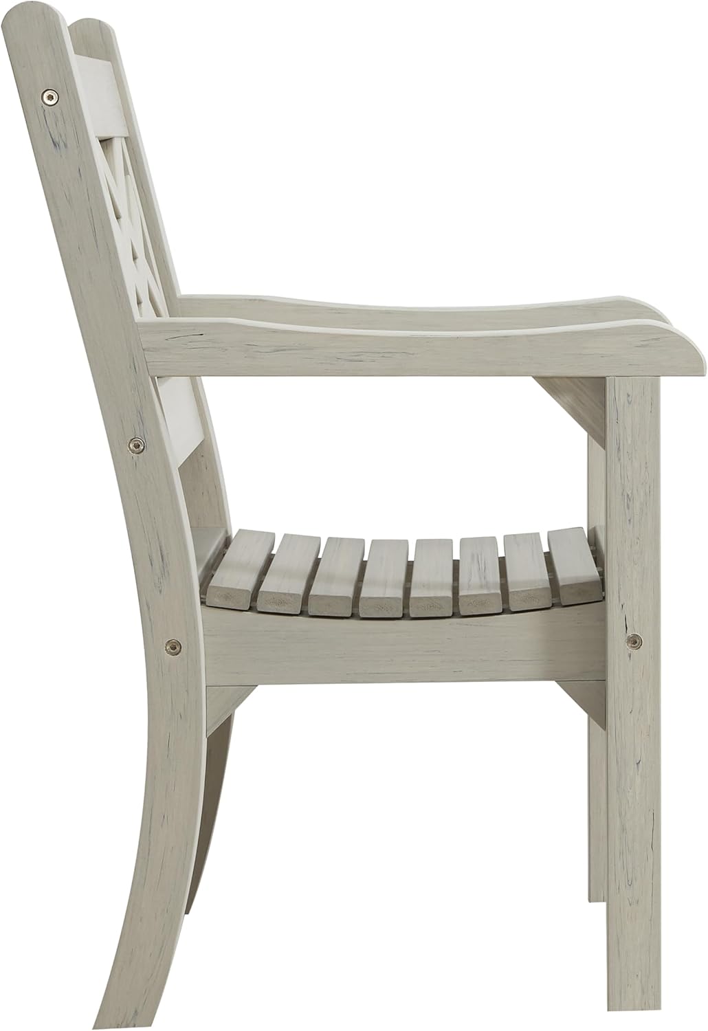 Winawood Speyside Polymer Wood Effect Armchair - Stone Grey