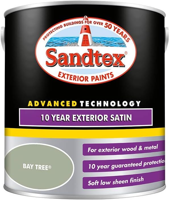 Sandtex 10 Year Exterior Satin 750ml - Bay Tree