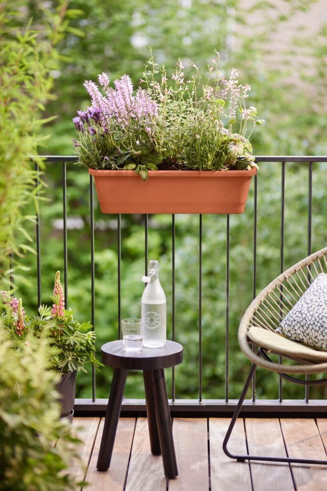 Noa Balcony Trough Large Terracotta