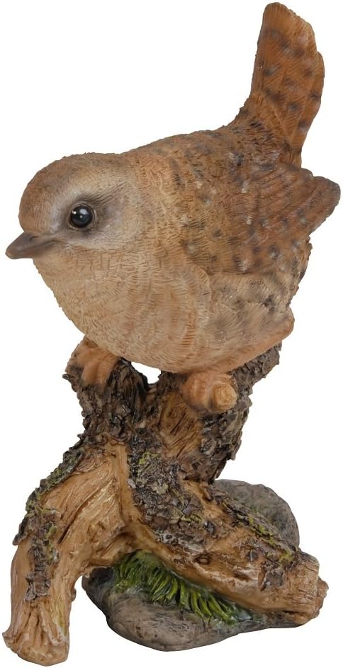 Wren on Stump Garden Ornament