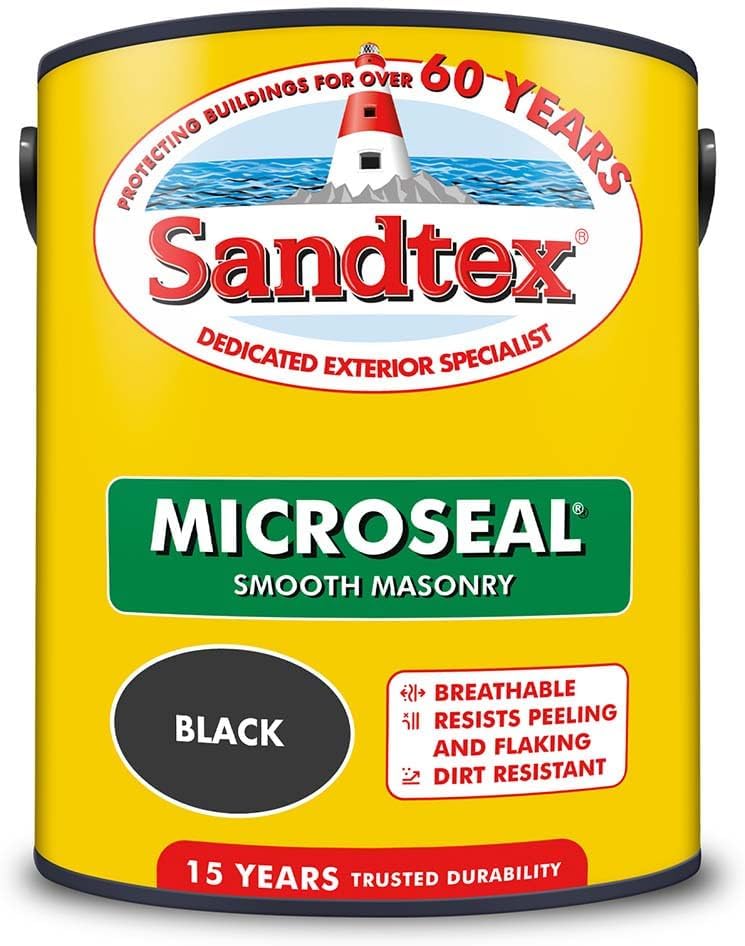 Sandtex Ultra Smooth Masonry Paint 5L - Black