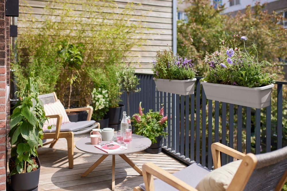 Noa Balcony Trough XL - Warm Grey