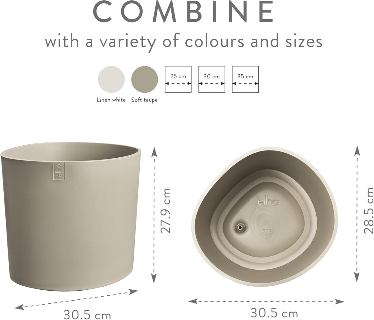 Eden 30cm Indoor / Outdoor Plant Pot - Soft Taupe