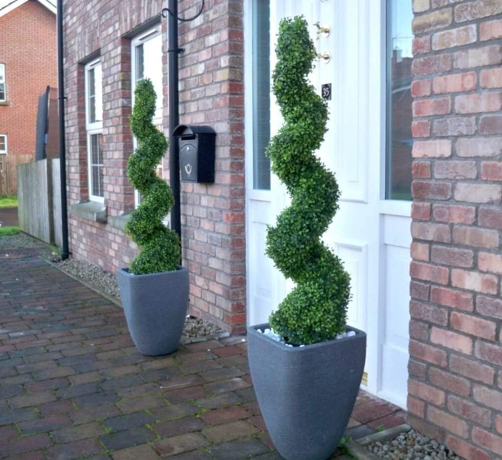 90cm Artificial Buxus Topiary Spiral Tree