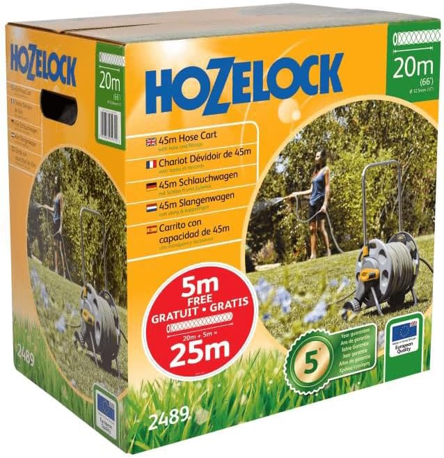 Hozelock 45m Cart with 25m Hose & Fittings