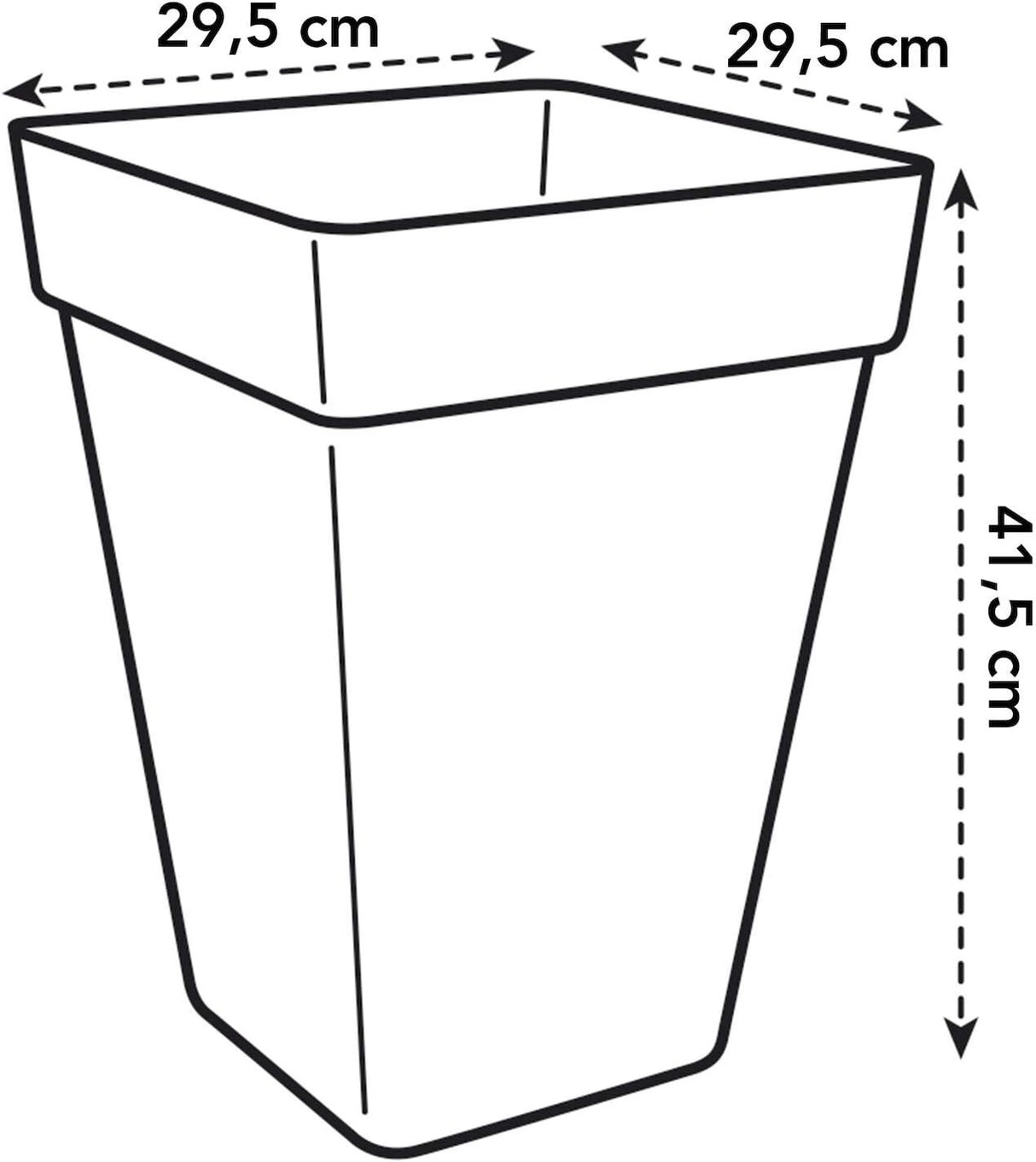 Loft Urban Square High 30cm - Anthracite