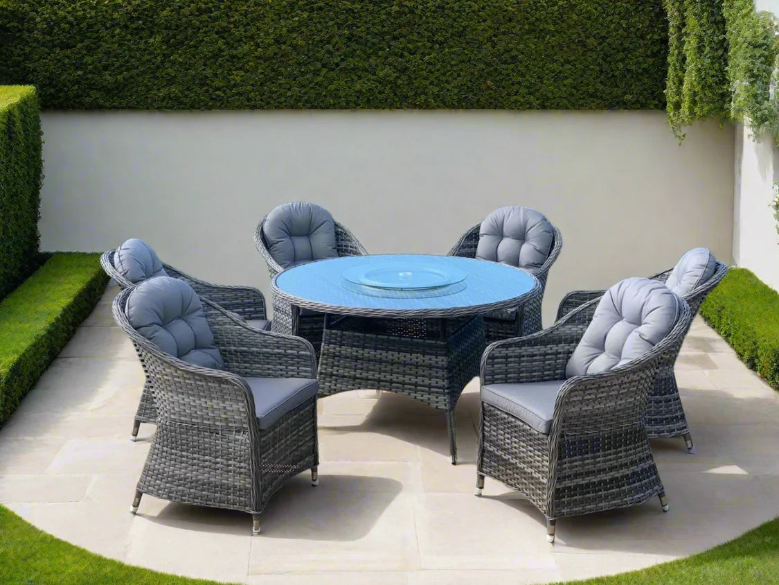 Florida 6 Seat Round Dining Set