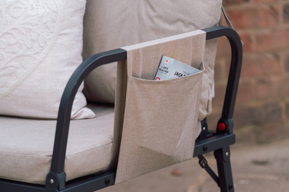 Perth Folding 4 Piece Garden Furniture Set - Great for Caravans or Limited Space!