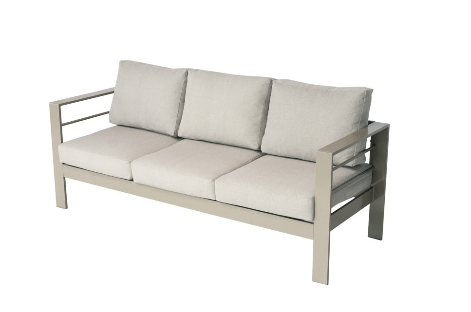 Wisteria Lane Aluminium 3 Seat Garden Sofa - Champagne