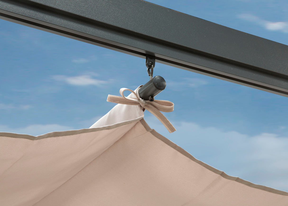 Aluminium Pergola 3m x 4m Garden Shade - Grey