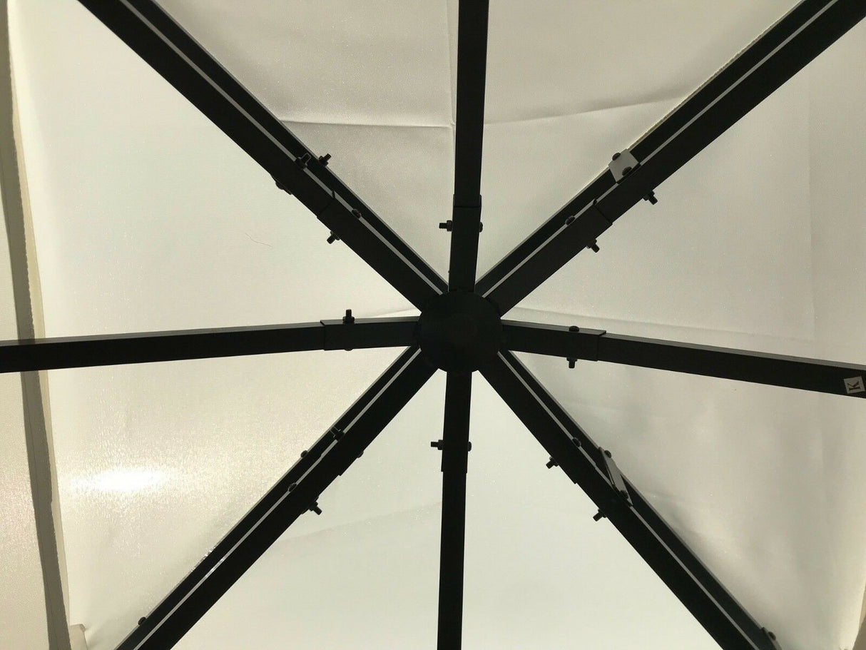 Malaga 3m x 3m Garden Gazebo - Ecru