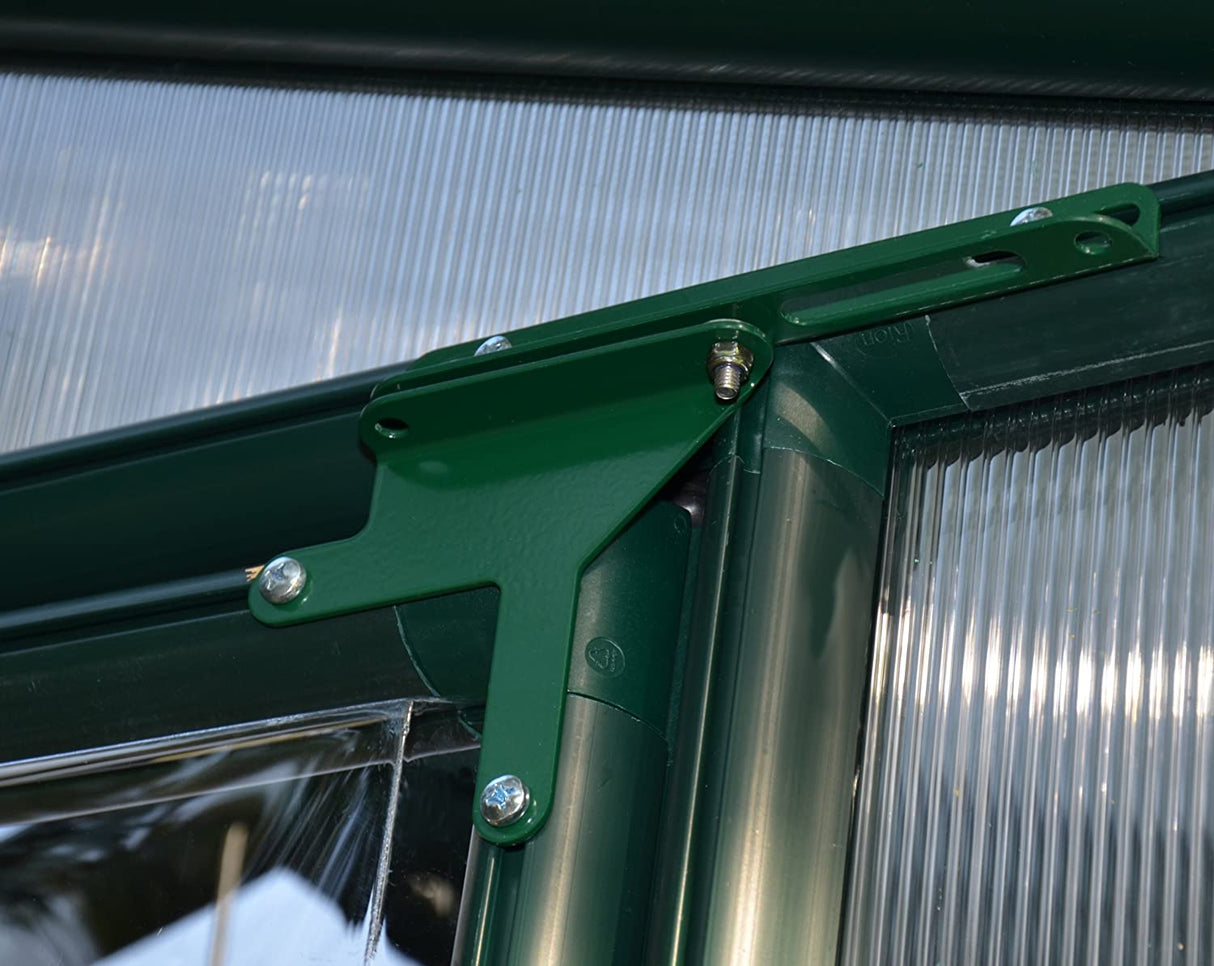 Eco Grow 6' x 10' Greenhouse - Green Frame & Twinwall Polycarbonate Panels