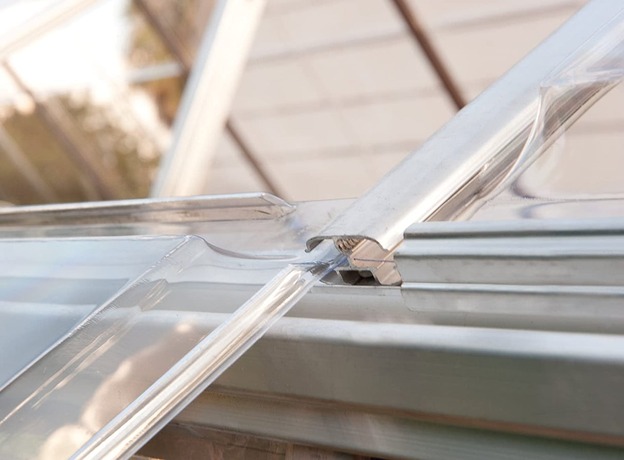 Harmony 6' x 4' Greenhouse - Silver Frame & Clear Polycarbonate Panels