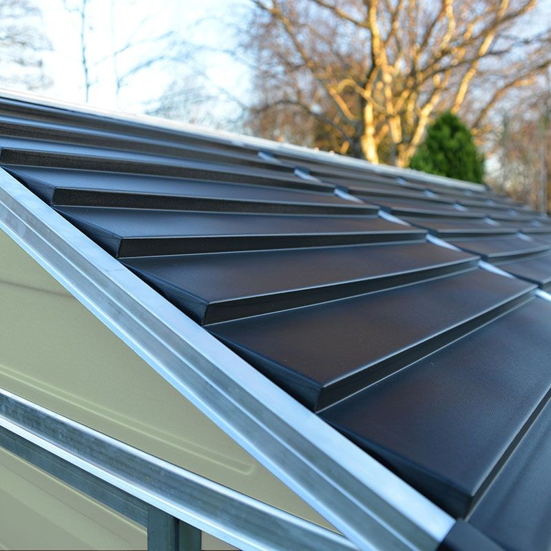 Skylight 6ft. x 12ft. Garden Shed - Tan Polycarbonate Panels