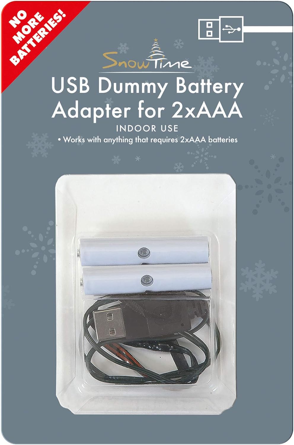 2x AAA Battery Eliminator USB Power Converter