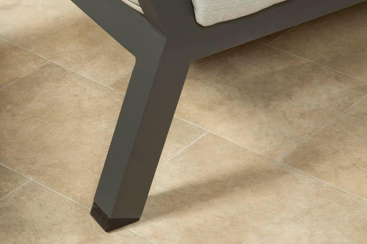 Marlborough Large Corner Set with Aluminium Frame with Raise and Lower Table