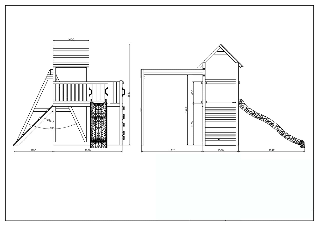 Shire Adventure Peaks Fortress 3 Climbing Frame