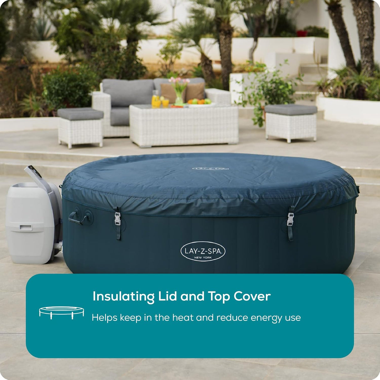 New York AirJet Inflatable Hot Tub 6 person