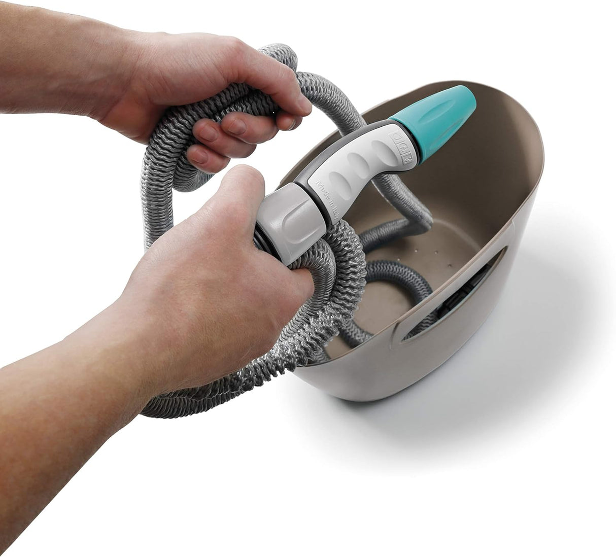 Hozelock Aquapop Grey Irrigation Kit With 15m Extendable Hose