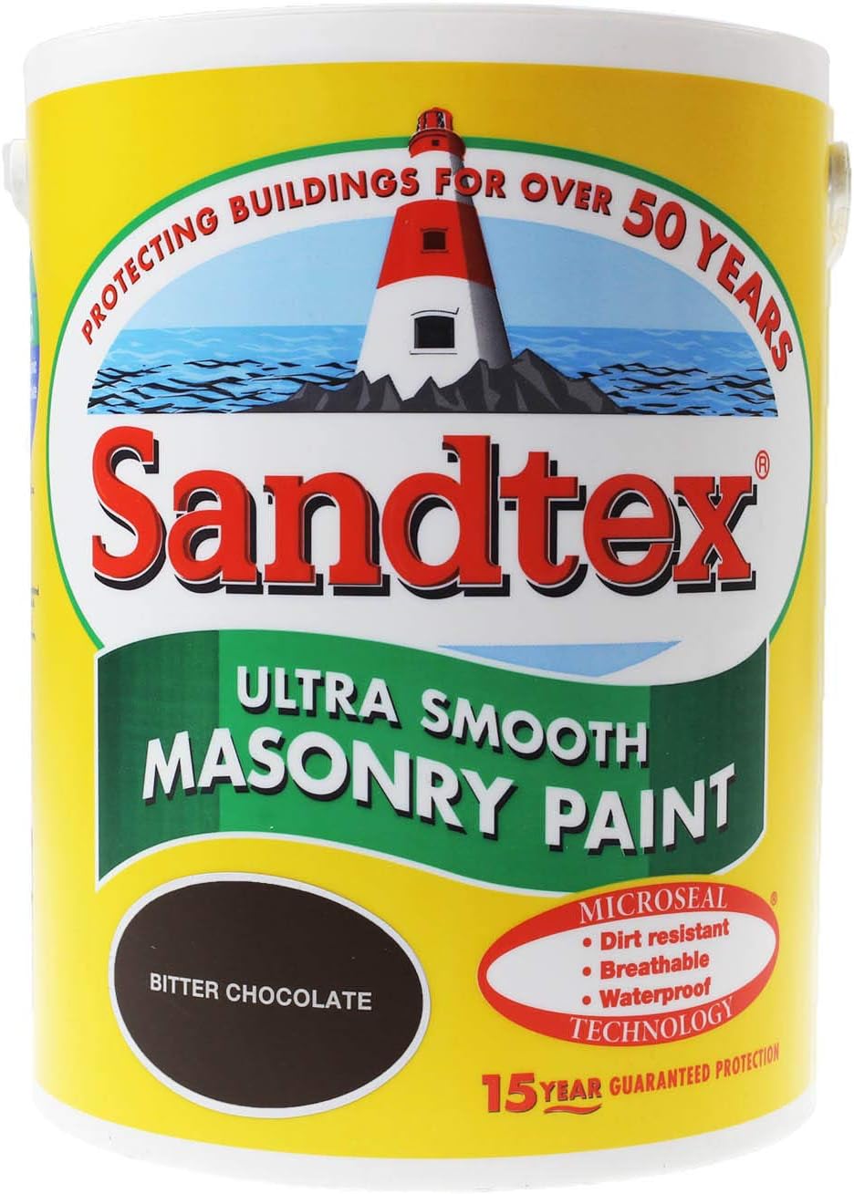 Sandtex Ultra Smooth Masonry Paint 5L - Bitter Chocolate