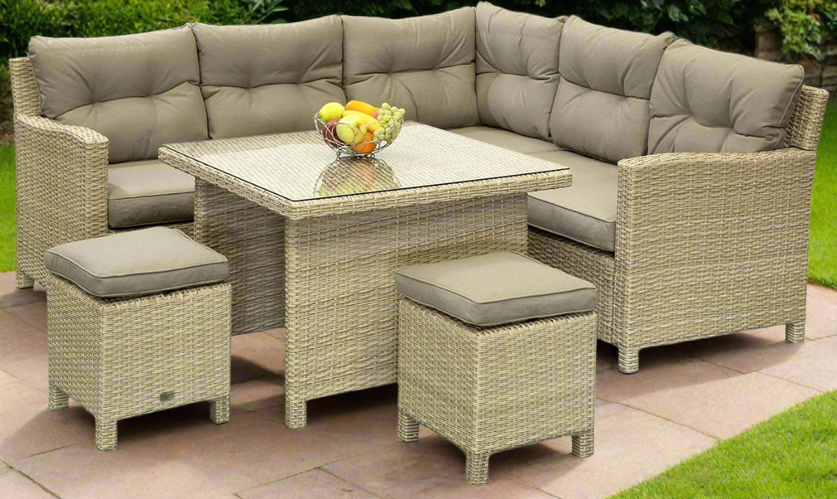 Sarasota Mini Modular Corner Dining Set - Natural