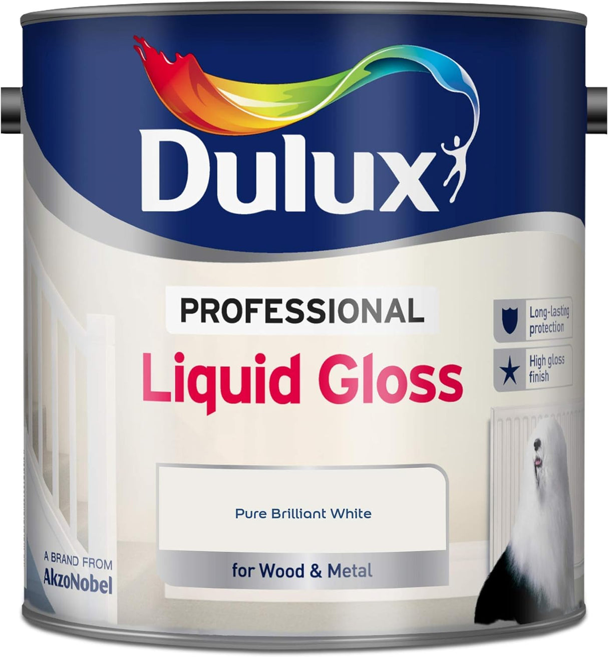 Dulux Professional Liquid Gloss for Wood & Metal Pure Brilliant White 2.5L