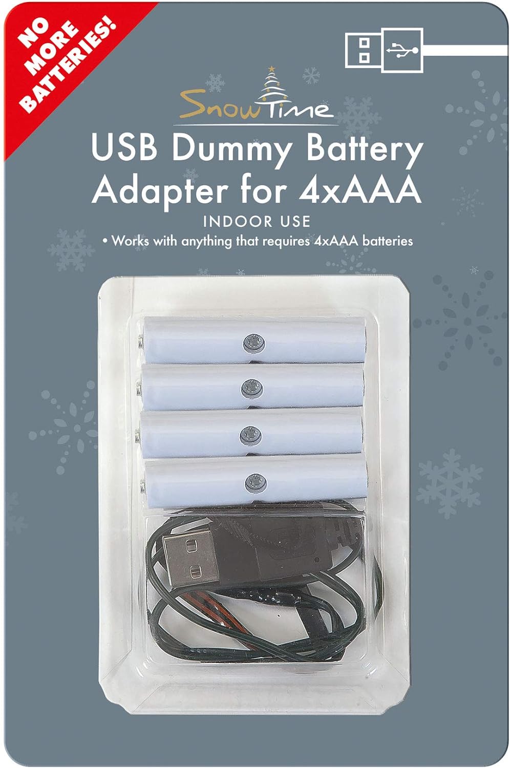 4x AAA Battery Eliminator USB Power Converter