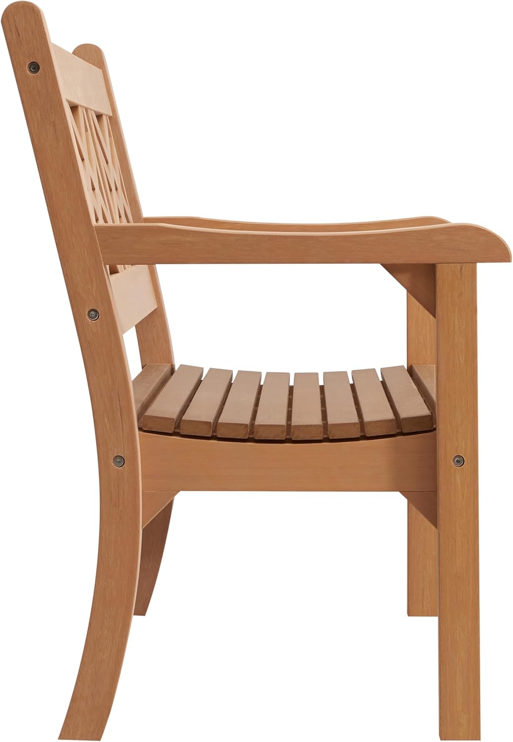 Winawood Speyside Polymer Wood Effect 2 Seat Bench - New Teak