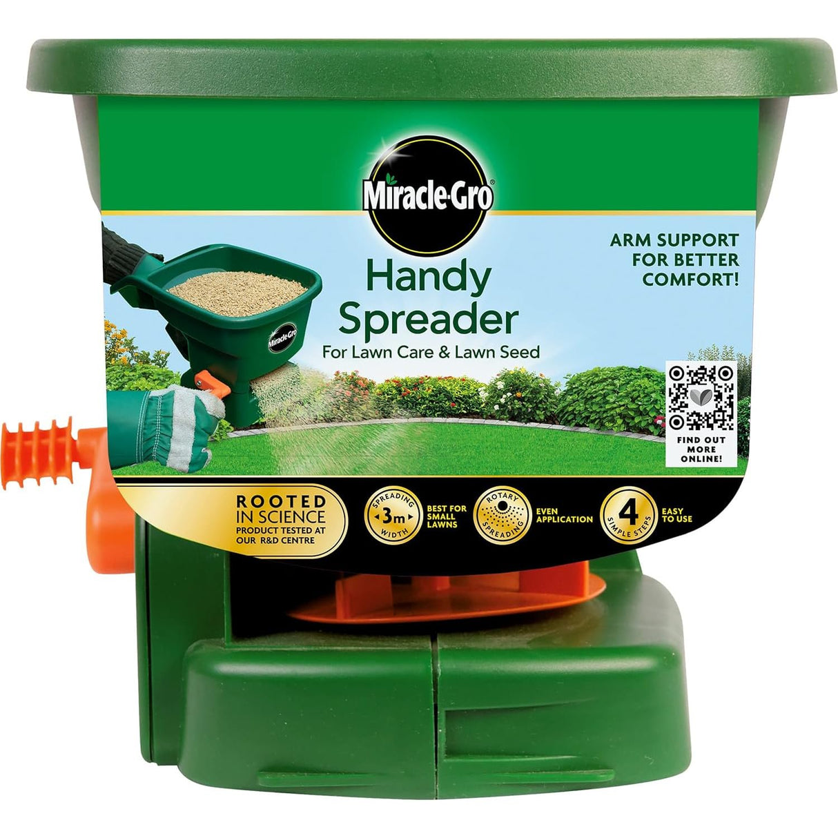 Miracle Gro Handy Fertiliser Spreader For Lawn Garden Feed & Grass Seed
