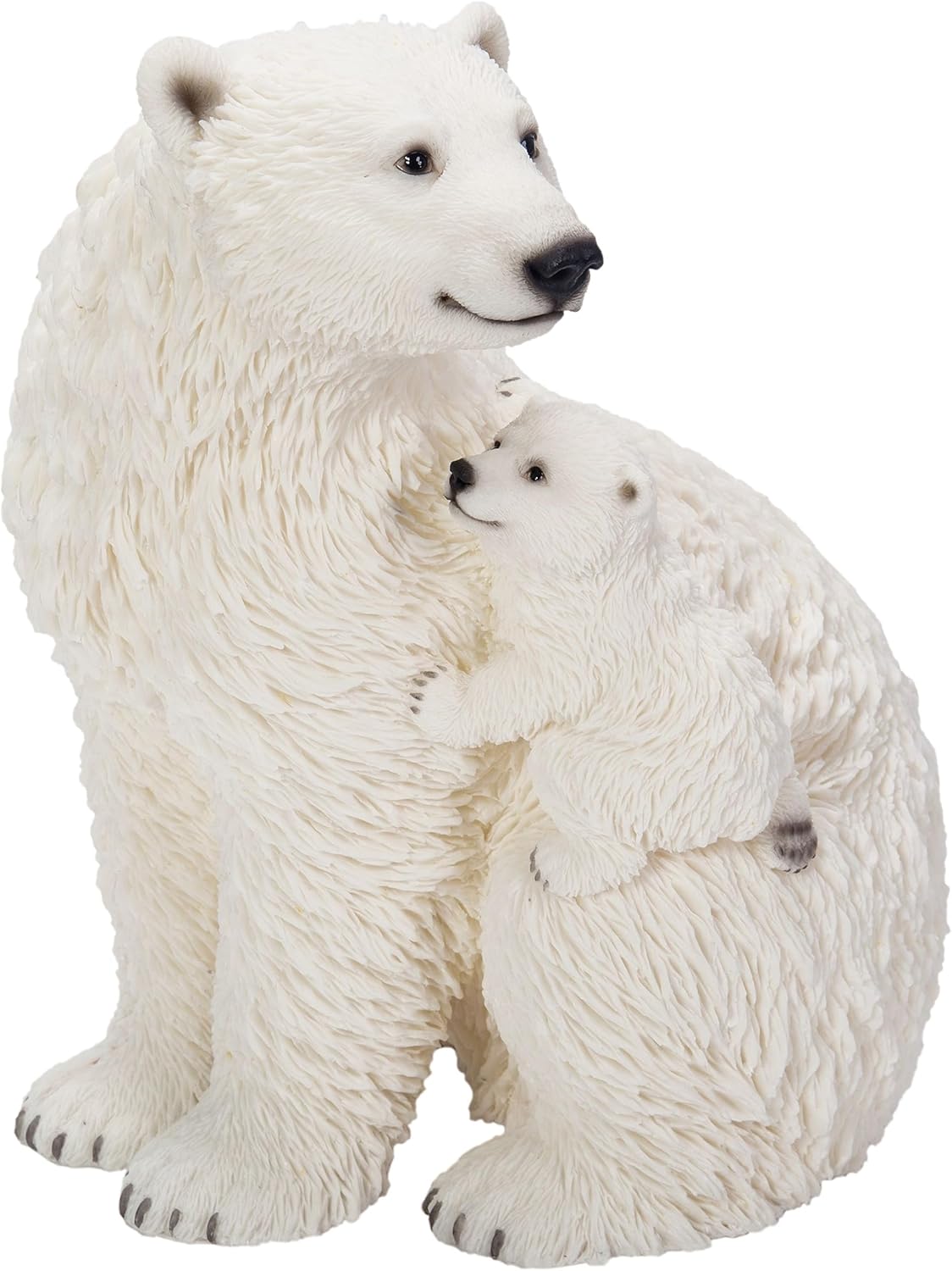 Playful Mother and Baby Polar Bear Christmas Ornament