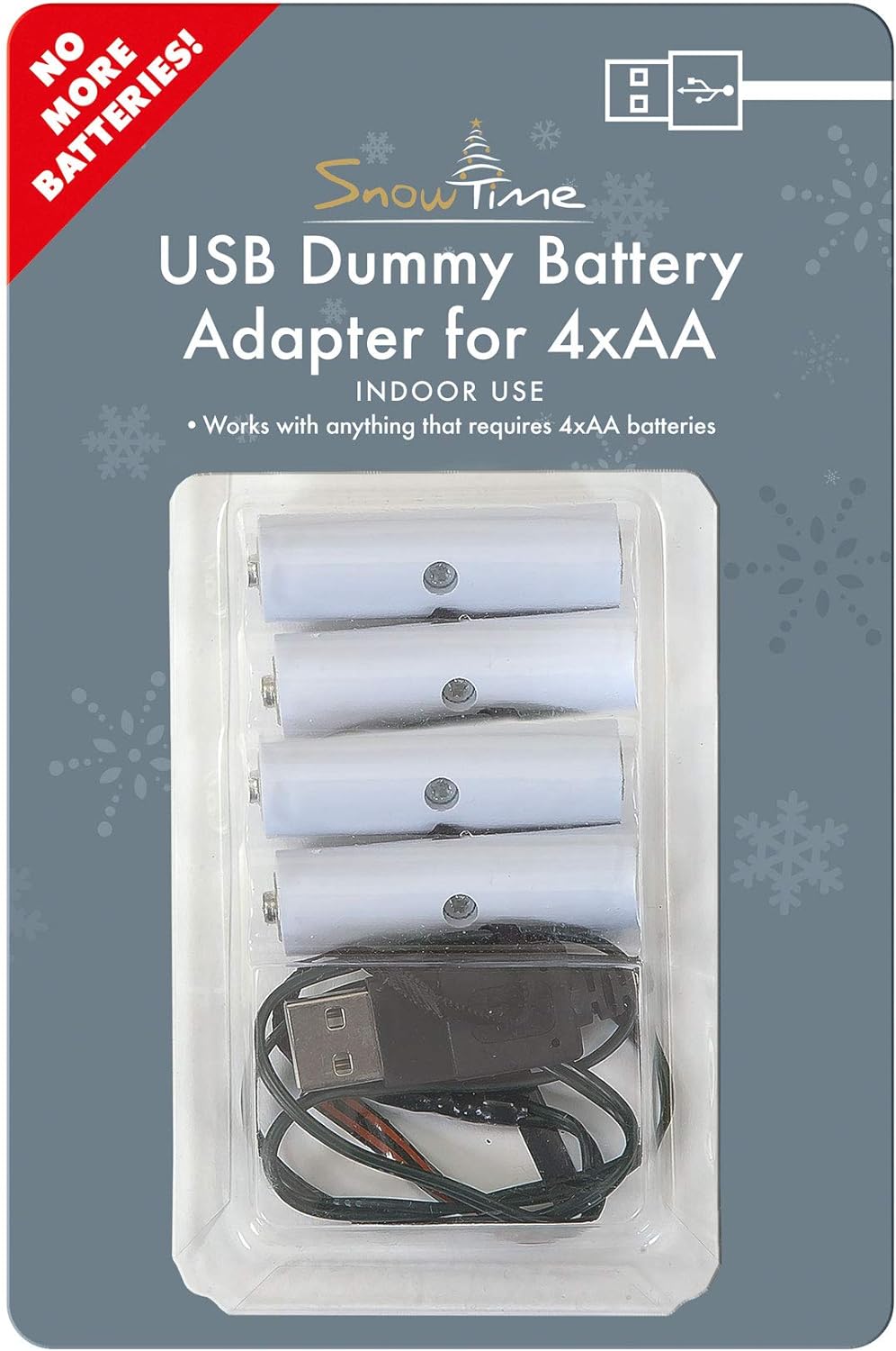 4x AA Battery Eliminator USB Power Converter