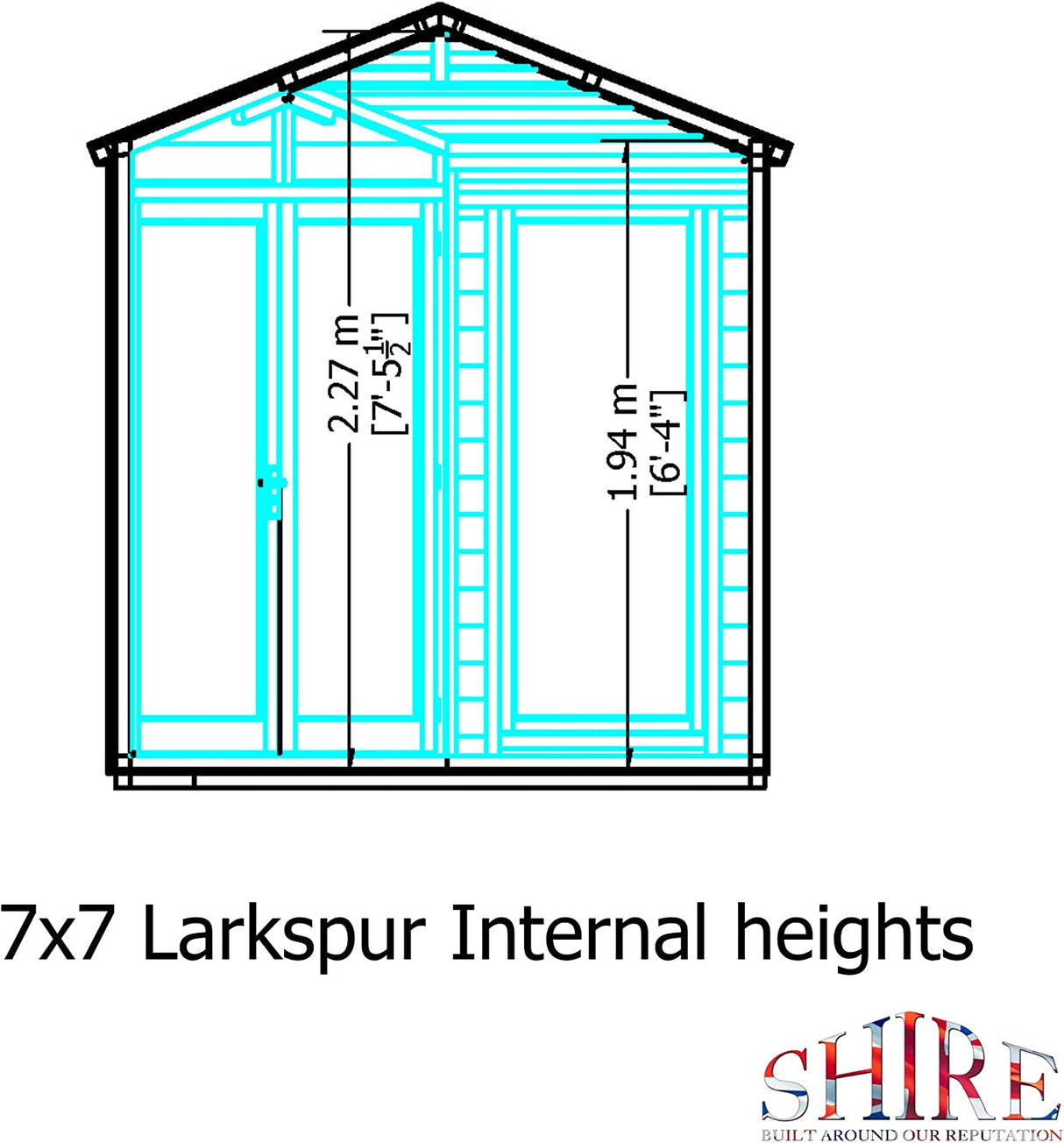 Larkspur Corner Summerhouse 7x7