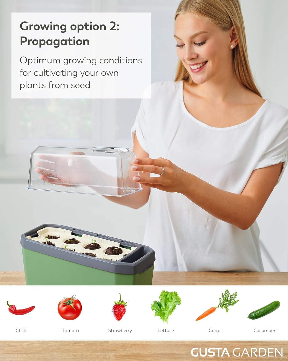 Harry Herbs 4-in-1 Herb Pot - Dark Green