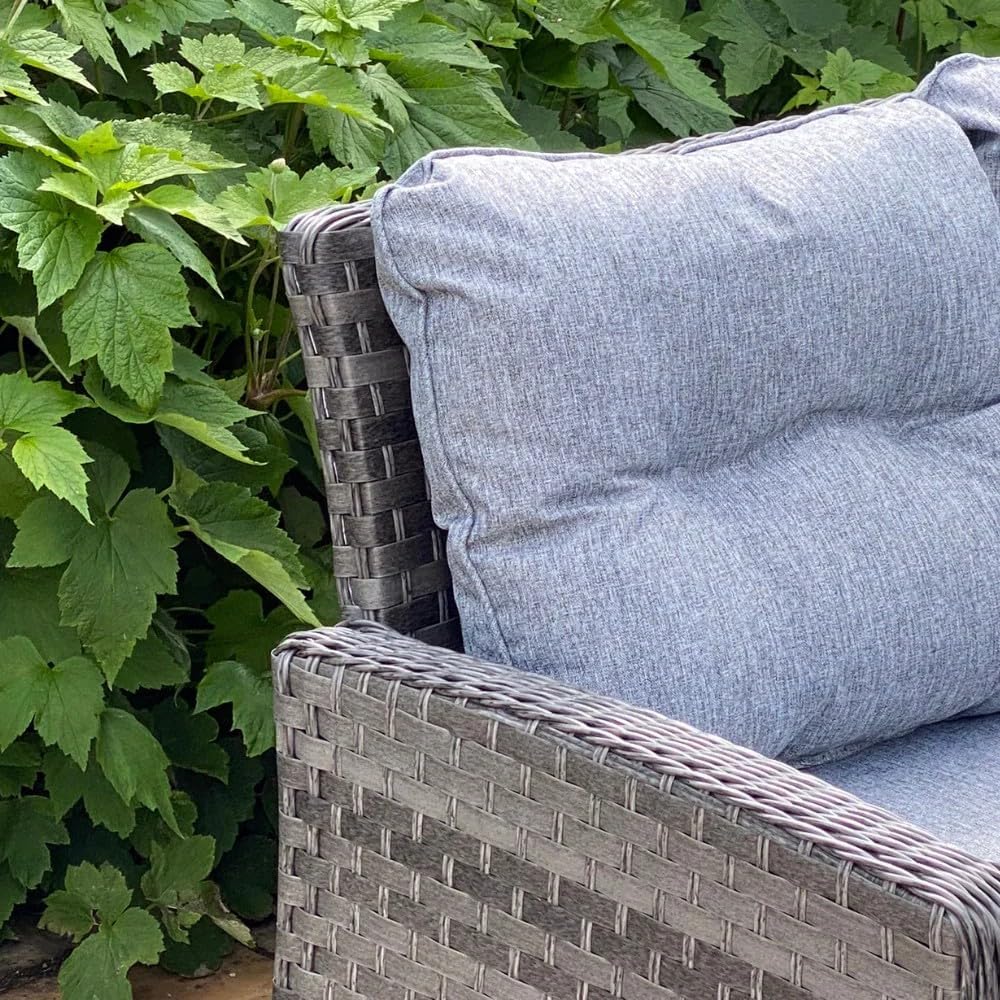 Amalfi Large Corner Dining Set with Fire Pit Table