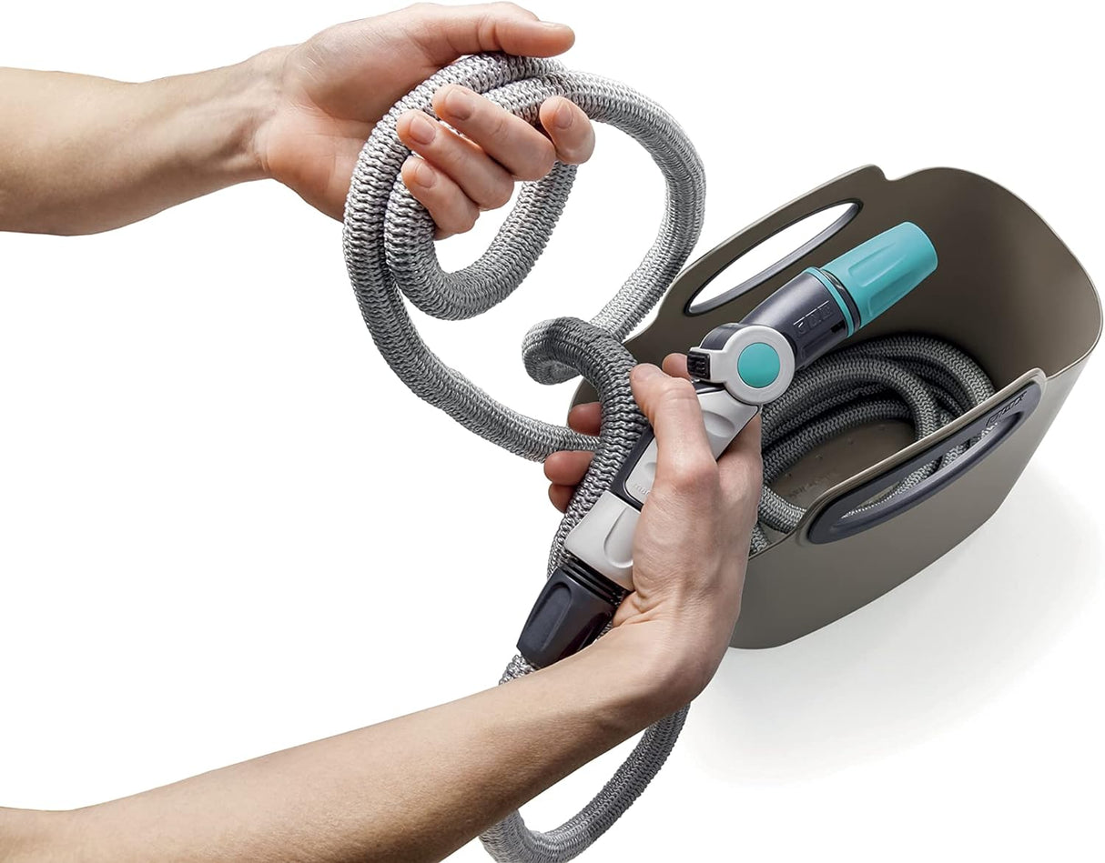 Hozelock Aquapop Grey 30m Extendable Irrigation Hose