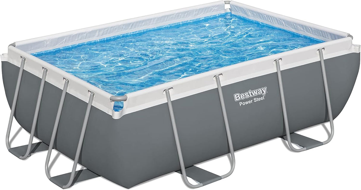 Bestway Power Steel Rectangular Swimming Pool, 3662 Litres