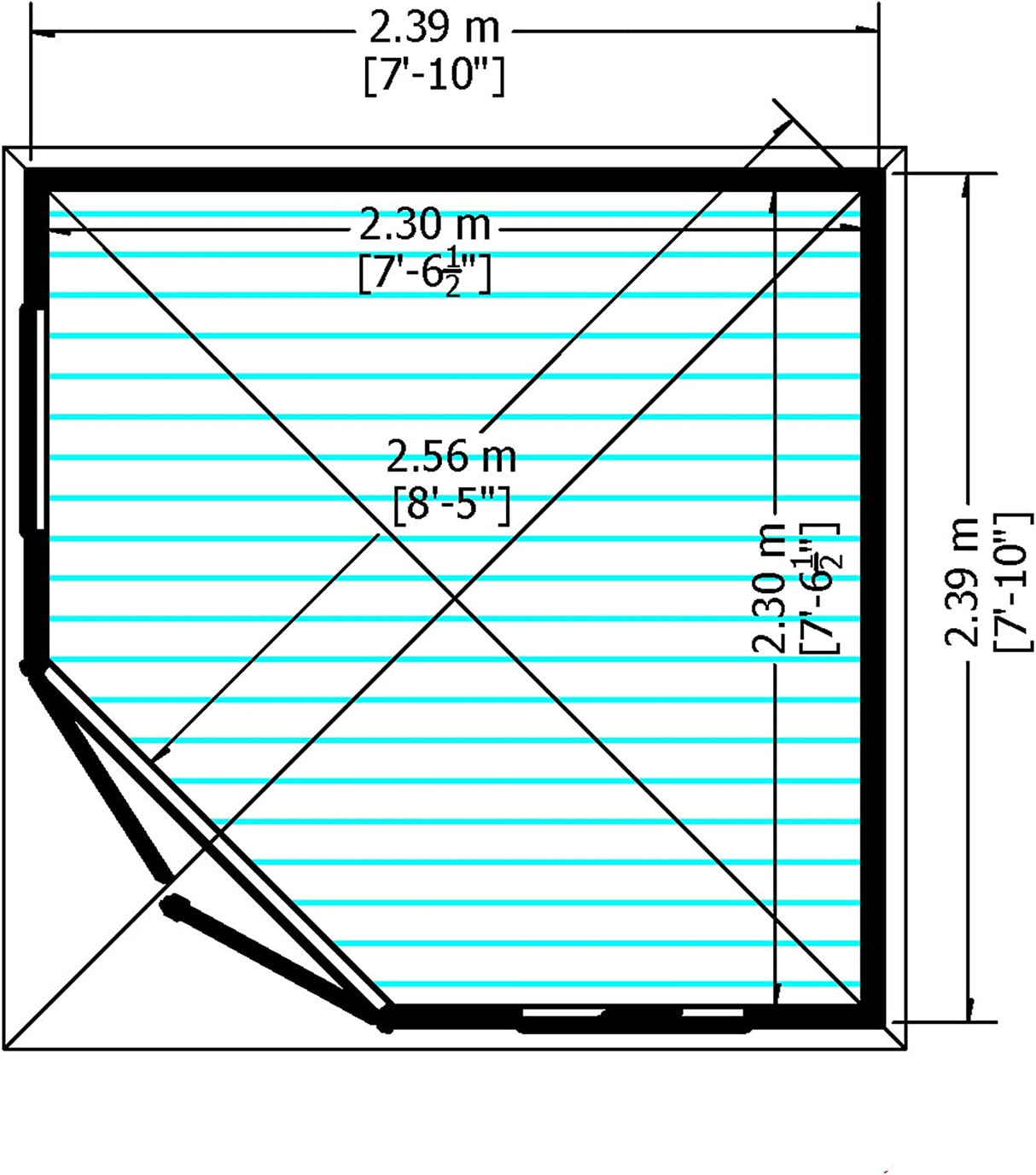 Shire Larkspur 8x8 Summer House