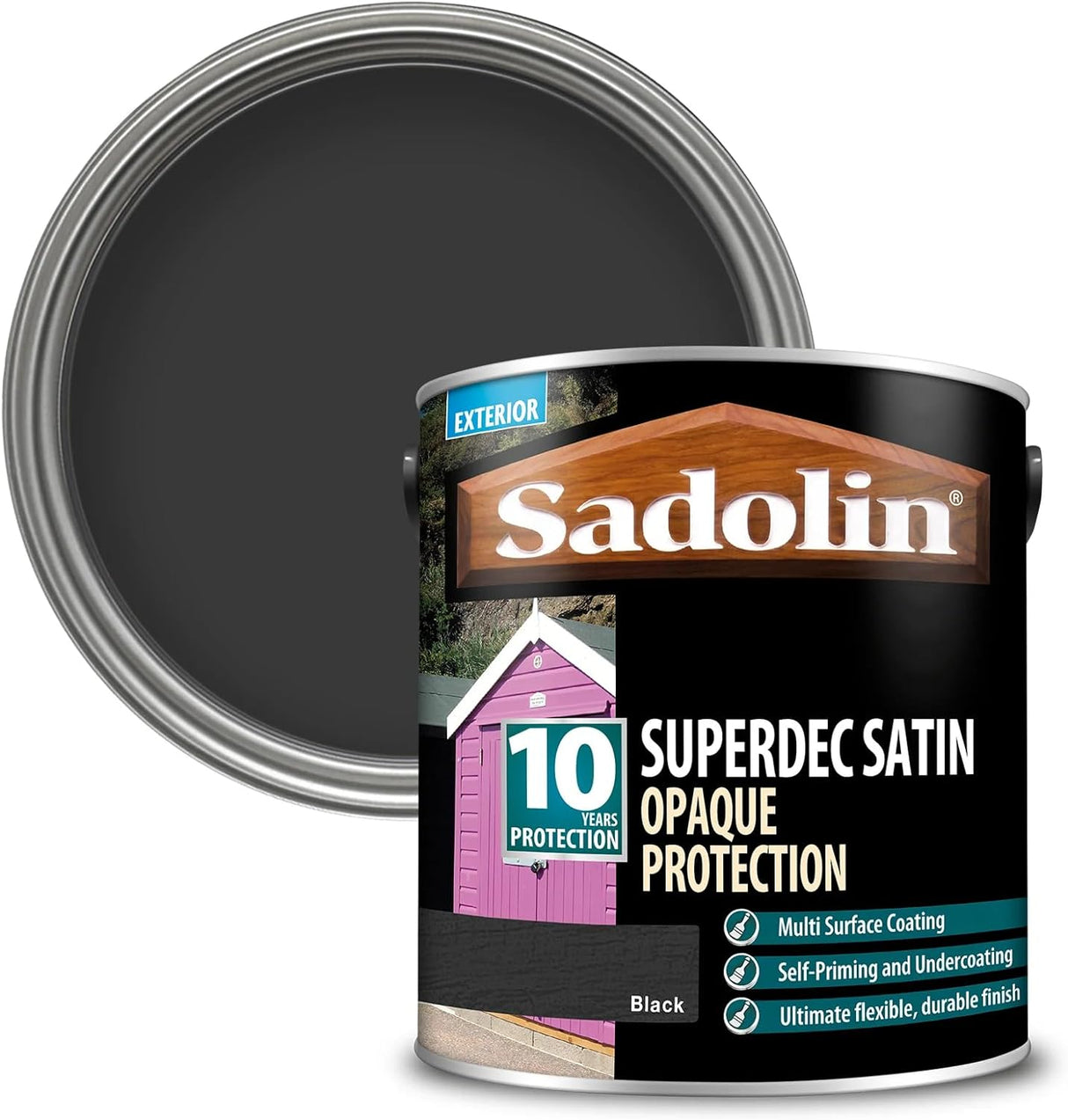 Sadolin Superdec Satin Black 1L
