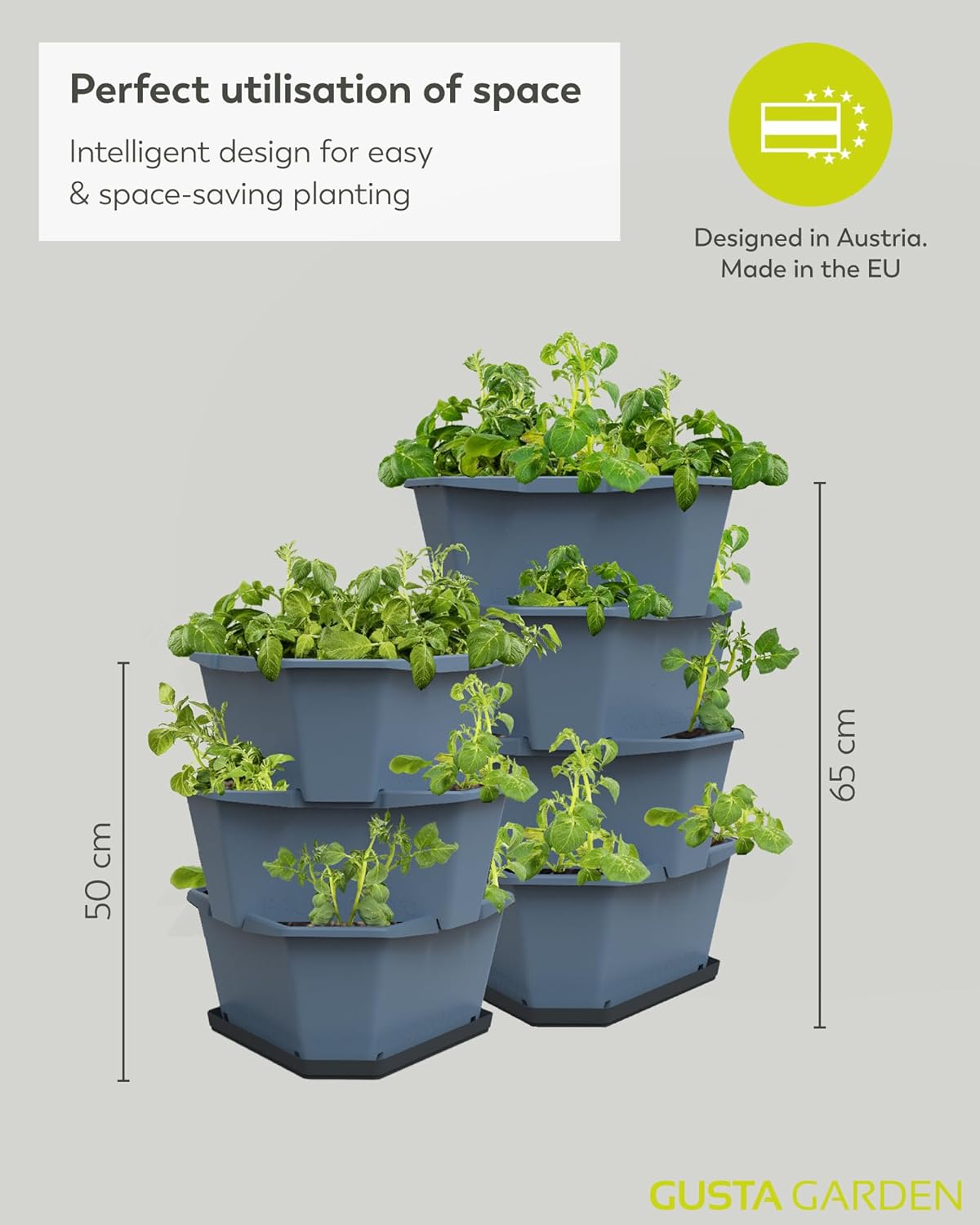 Paul Potato 3-Tier Raised Bed Potato Tower - Anthracite