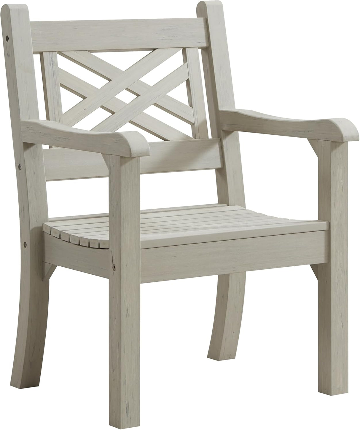 Winawood Speyside Polymer Wood Effect Armchair - Stone Grey