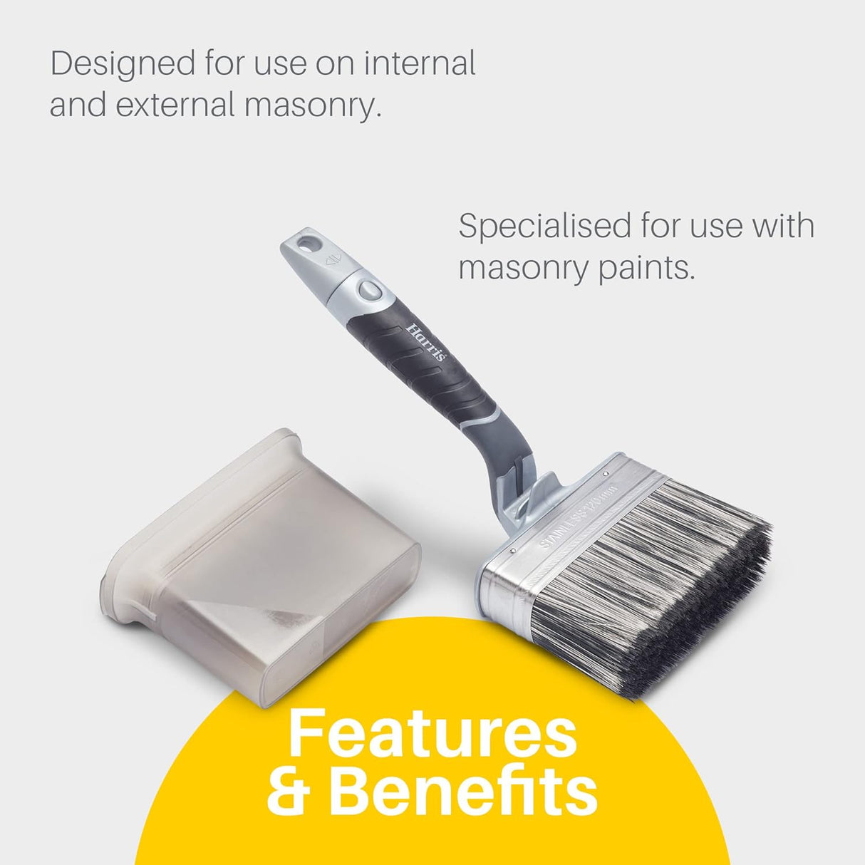 Ultimate Masonry Swan Neck Paint Brush, 120mm