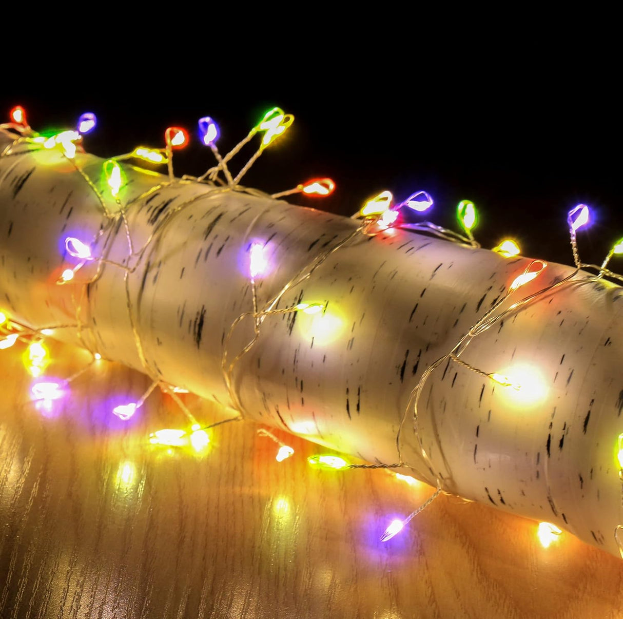 200 LED Copper Wire 4m Cluster Lights - Multicolour