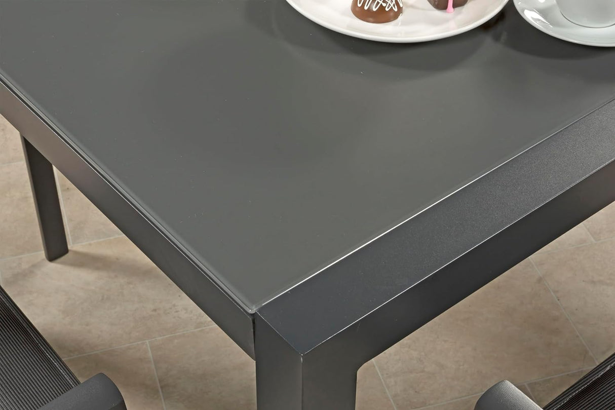 Sydney Aluminium 6 Seat Small Rectangular Dining Set