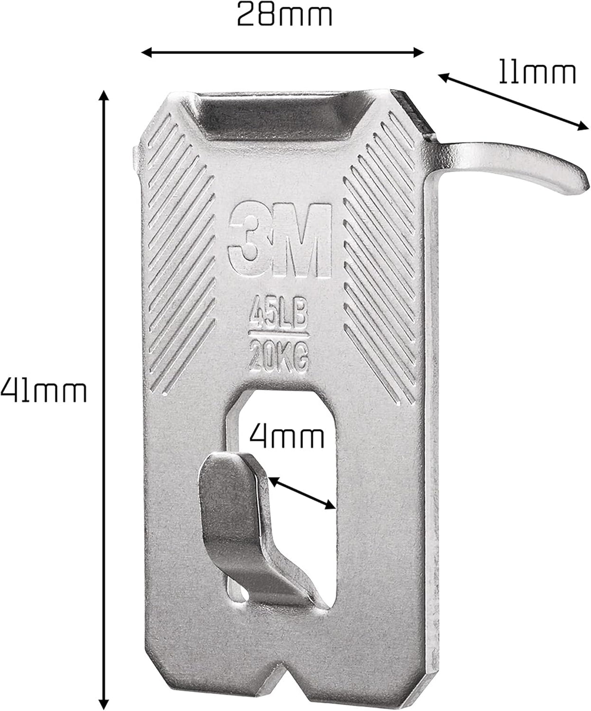 Plasterboard Picture Hanging Wall Hooks 4 Hangers - Holds up to 20 kg