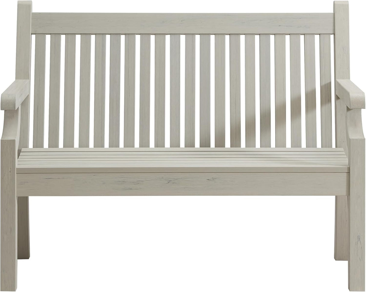 Winawood Sandwick Polymer Wood Effect 2 Seat Garden Bench - Stone Grey - EX-DISPLAY