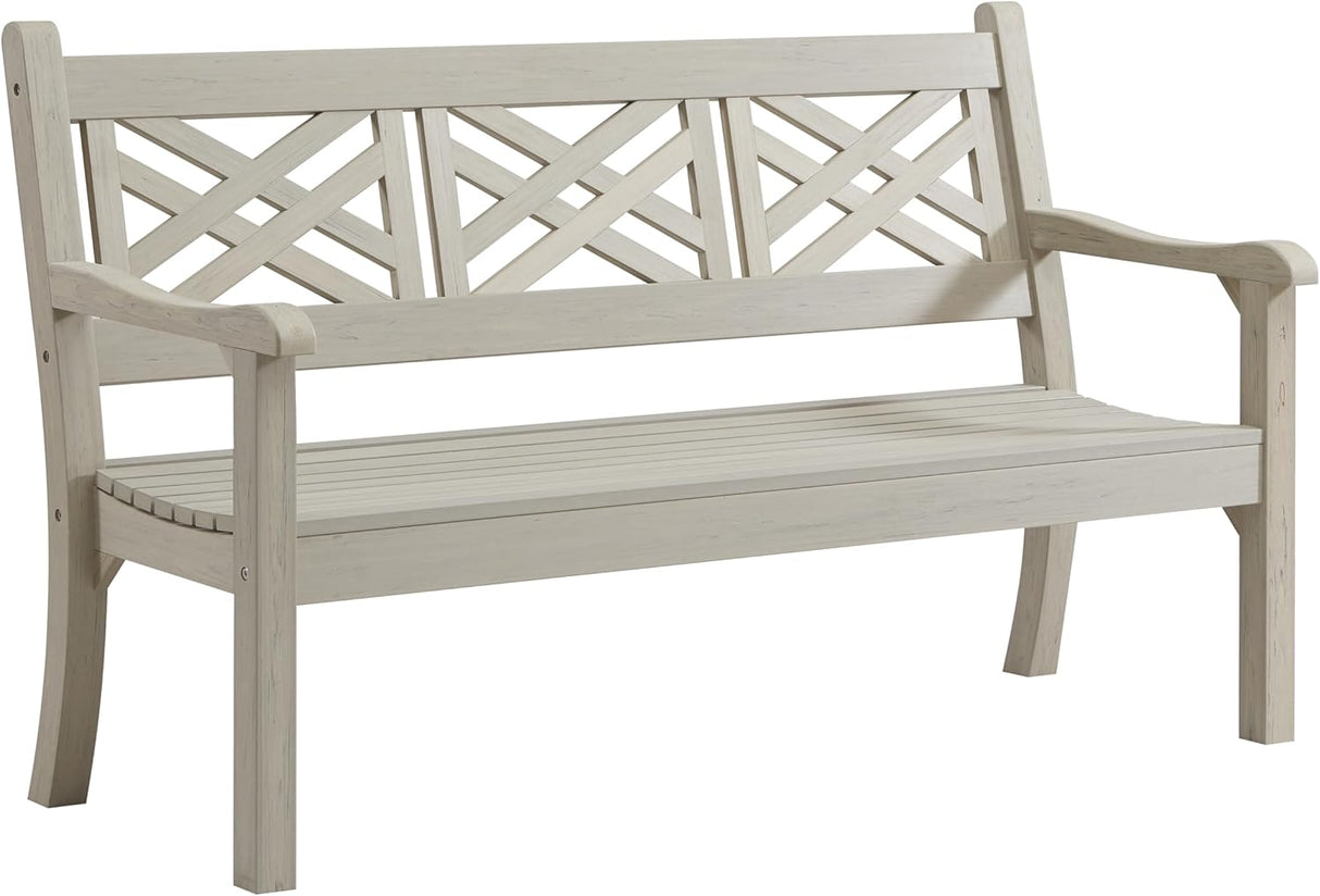 Winawood Speyside Polymer Wood Effect 3 Seat Bench - Stone Grey UNDELIVERED ITEM