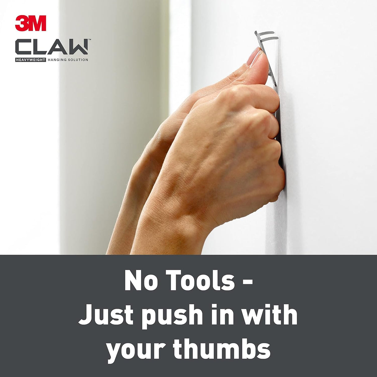 Plasterboard Picture Hanging Wall Hooks 4 Hangers - Holds up to 20 kg