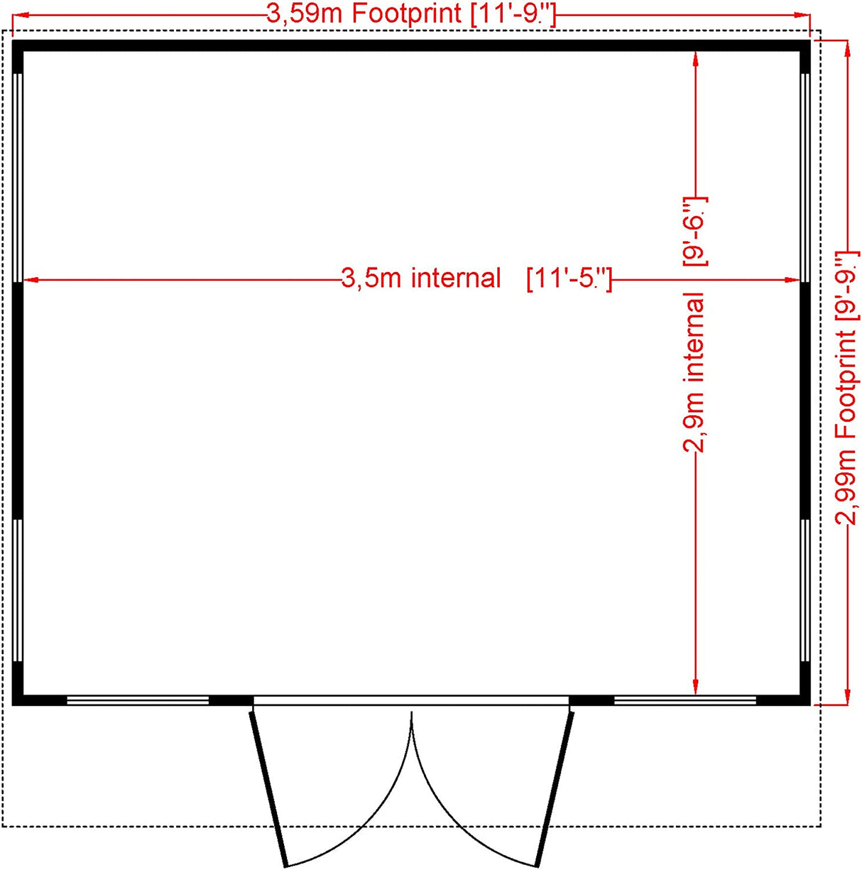 Shire Miami 12x10 Summerhouse