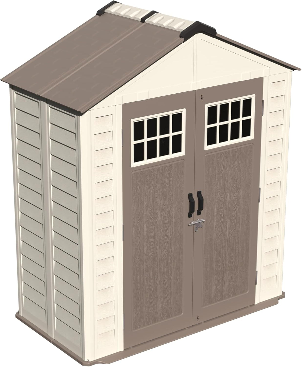 Balmoral Heavy Duty Windproof Resin Dual-Wall High Density Garden Shed - 7 x 3.8 ft