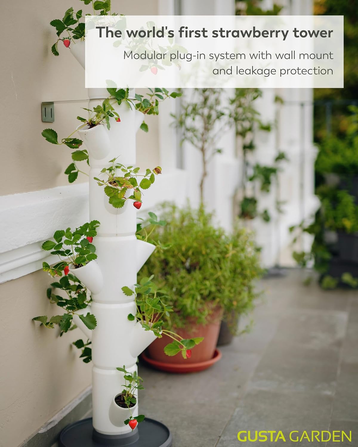 Sissi Strawberry Planter Classic - White